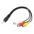 CABO ADAPTADOR P3 P/ RCA FEMEA