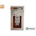 CARREGADOR XIAOMI 3.0A TURBO CABO 3.5A TIPO C