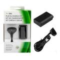 KIT DE CARREGADOR C/ CABO + BATERIA 580000MAH P/ CONTROLE DE XBOX 360